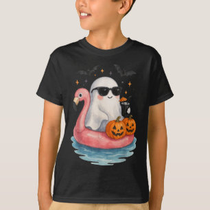 Camiseta Fantasma de verano acuarela fantasma lindo con F