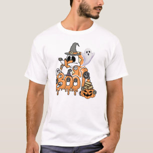 Camiseta Fantasma del amante de los libros leyendo "Boo" es
