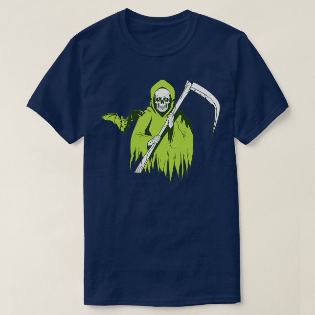 Camiseta Fantasma del cráneo de Halloween Scary con el murc (Diseño del anverso)