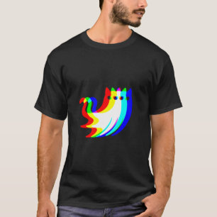 Camiseta Fantasma del gato de House Music Ilusión óptica Ha