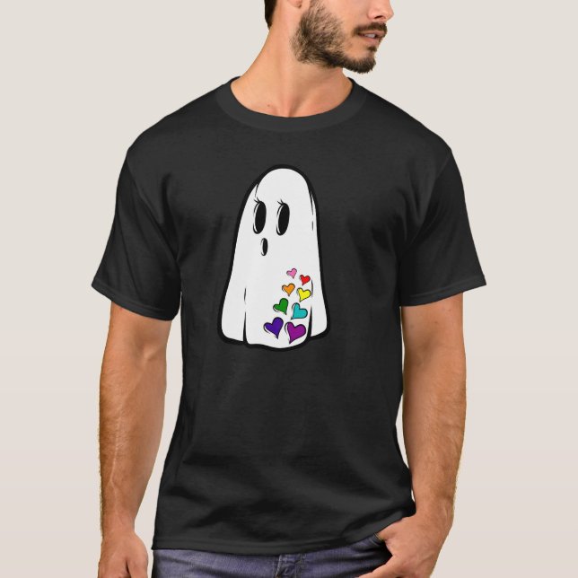 Camiseta Fantasma del orgullo arcoiris (Anverso)