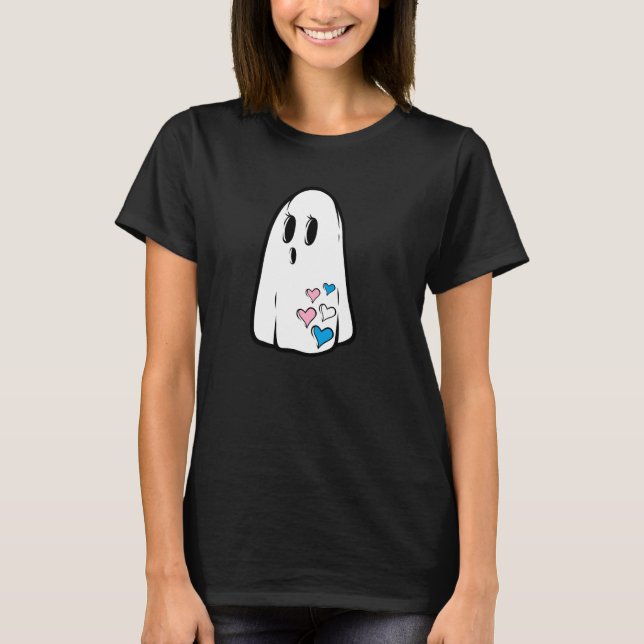 Camiseta Fantasma del orgullo trans (Anverso)