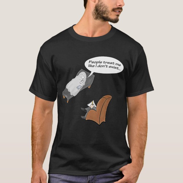 Camiseta Fantasma del terapeuta fantasma en el sofá de hall (Anverso)