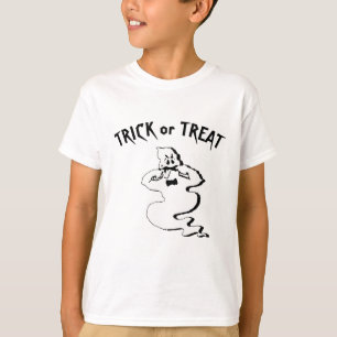 Camiseta Fantasma descortés - Truco o trato y Feliz Hallowe