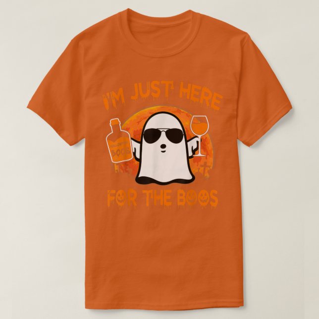 Camiseta Fantasma divertida de disfraces de Halloween Estoy (Diseño del anverso)