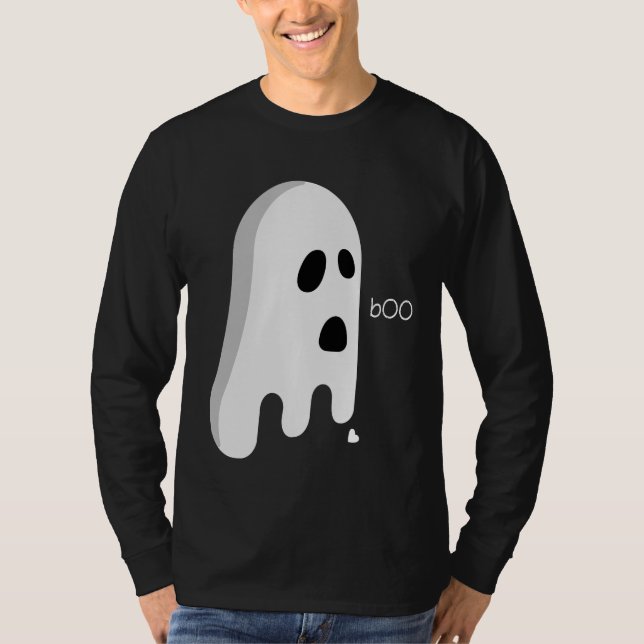 Camiseta Fantasma divertida, disfraz de corazón roto entre (Anverso)