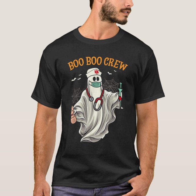 Camiseta Fantasma divertida trabajadora de salud de enferme (Anverso)