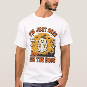Camiseta Fantasma divertido de Halloween aquí por los abuch