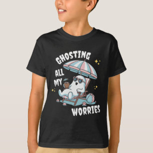 Camiseta Fantasma divertido de Summerween espeluznante vaca
