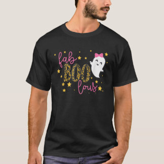 Camiseta Fantasma Divertido Lindo Boo Halloween Fab Boo Lou