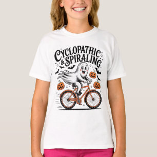 Camiseta Fantasma en bicicleta ciclopático y en espiral