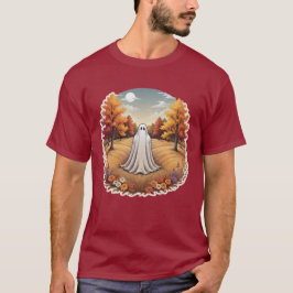 Camiseta Fantasma en el bosque otoñal