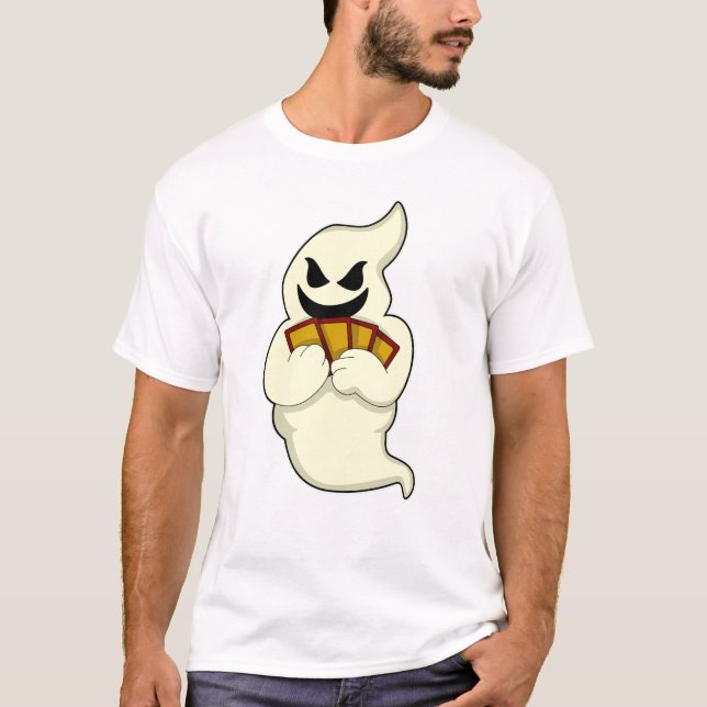 Camiseta Fantasma en el póker con tarjetas de póker (Anverso)
