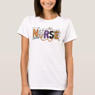 Camiseta Fantasma enfermera Halloween Doodle