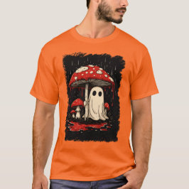 Camiseta Fantasma espeluznante bajo sangrienta lluvia de ho