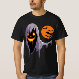 Camiseta Fantasma espeluznante con luna llena