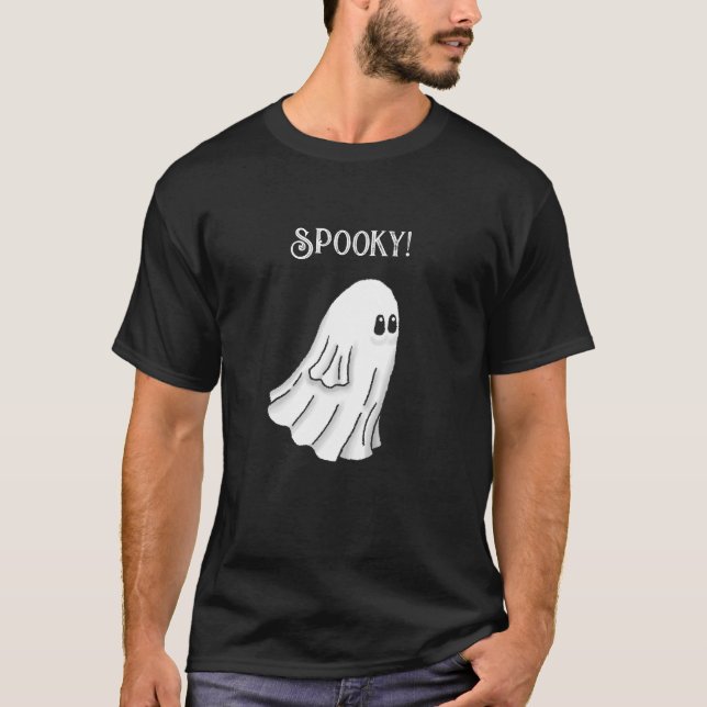 Camiseta Fantasma espeluznante de Halloween (Anverso)