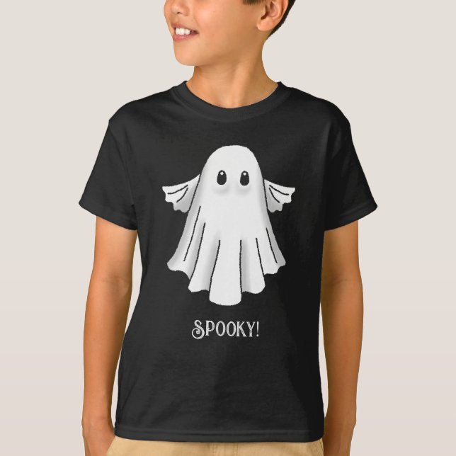 Camiseta Fantasma espeluznante de Halloween (Anverso)