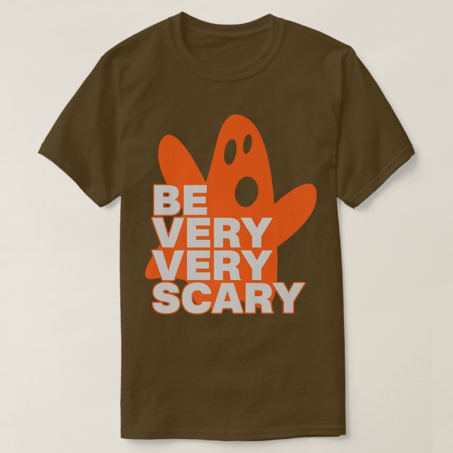 Camiseta Fantasma espeluznante de Halloween da mucho miedo (Diseño del anverso)