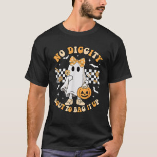 Camiseta Fantasma espeluznante de Halloween sin excavar a p