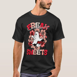 Camiseta Fantasma espeluznante en las sábanas Fantasma Roja