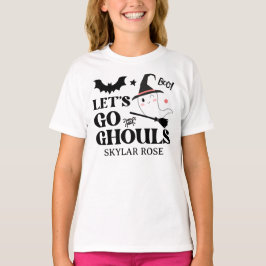 Camiseta Fantasma Espeluznante Niña Rosa Halloween Monada