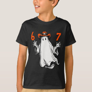Camiseta Fantasma Espeluznante Número 67 Halloween Embrujad