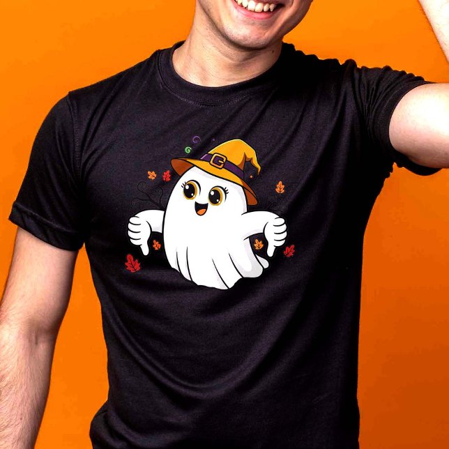 Camiseta Fantasma espeluznante pero triste - Halloween baja (Subido por el creador)
