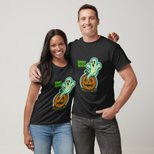 Camiseta Fantasma espeluznante por la calabaza Jack-O-Lante