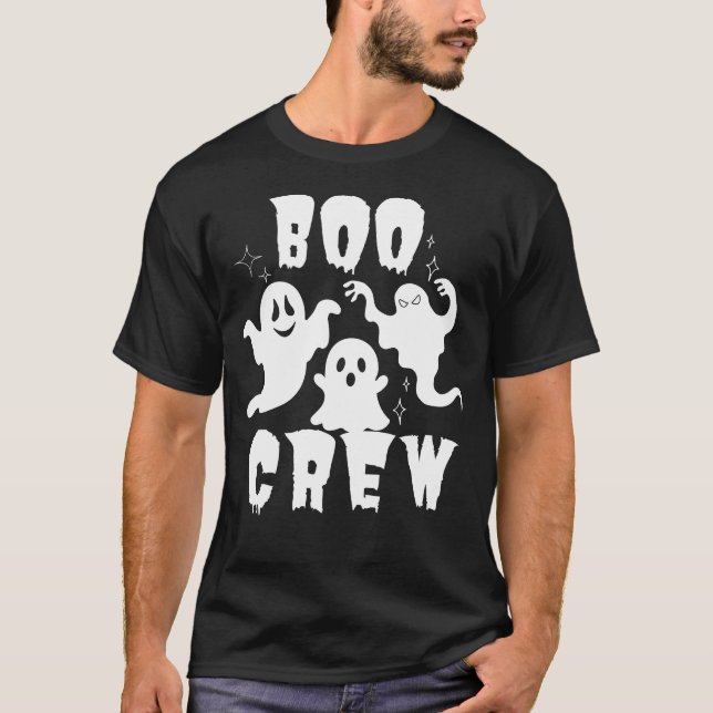 Camiseta Fantasma fantasma de Boo Crew Halloween (Anverso)