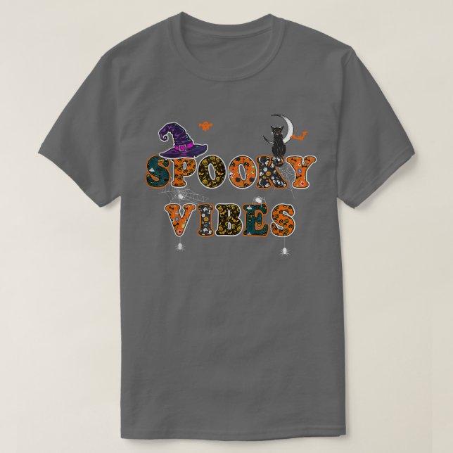 Camiseta Fantasma fantasma de la bruja de Halloween (Diseño del anverso)