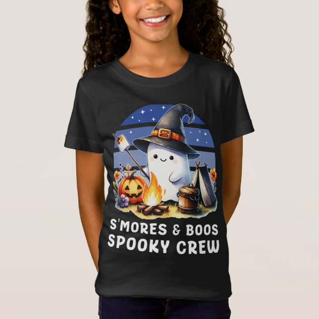 Camiseta Fantasma fantasma de la tripulación de Smore y Boo (Anverso)