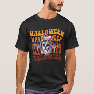 Camiseta Fantasma Fantasma Halloween Catrina Día De T