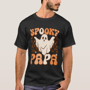 Camiseta Fantasma fantasma retro Groovy disfraz de papá