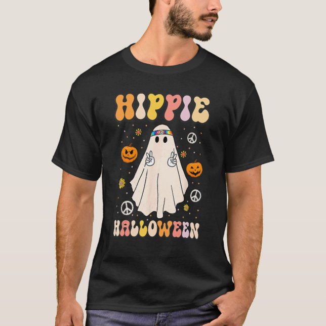Camiseta Fantasma fantasma retro tembloroso vamos a hacer f (Anverso)