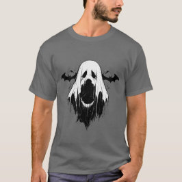 Camiseta Fantasma fantasmal con murciélagos