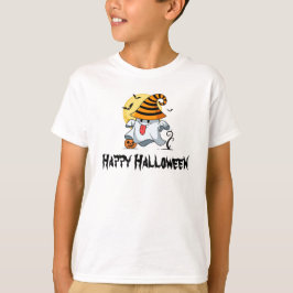 Camiseta fantasma feliz Halloween