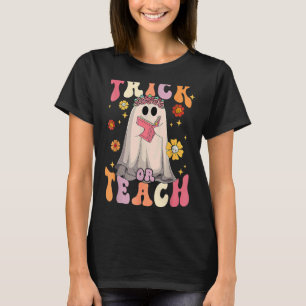 Camiseta Fantasma Floral Retro Trípoli O Enseñe Groovy Hall
