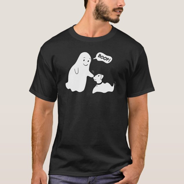 Camiseta Fantasma Golpea La Nariz De Un Perro (Anverso)