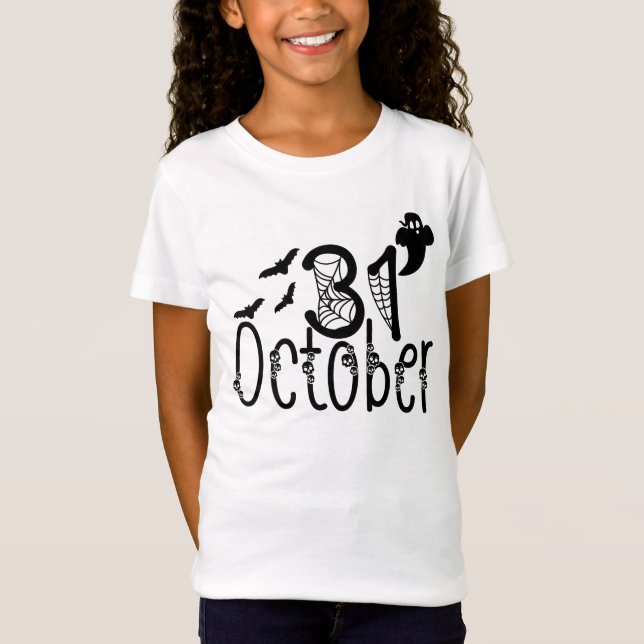 Camiseta Fantasma Halloween 31 de octubre (Anverso)