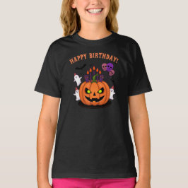 Camiseta Fantasma Halloween B-day Tartas de calabaza y fant