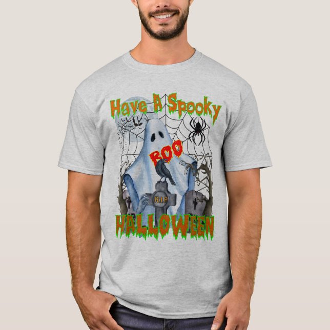 Camiseta Fantasma Halloween Fantasma o trato (Anverso)