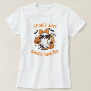 Camiseta Fantasma Halloween "Ghouls Just Wanna Have Diversi