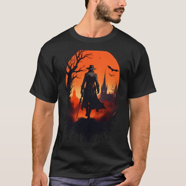 Camiseta Fantasma Halloween Hauntly Stylis (Anverso)