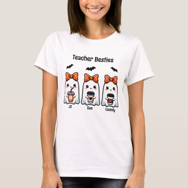 Camiseta Fantasma Halloween personalizado de "Maestros Best (Anverso)