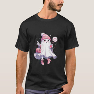 Camiseta Fantasma Hey Boo Halloween Gorra de Papá Noel