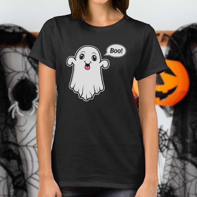 Camiseta Fantasma Intenta Ser Temiente Diciendo Boo Hallowe (Fun design for Halloween time, for example.)