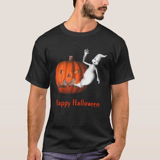Camiseta Fantasma Jack O Lantern Funny Halloween (Anverso)
