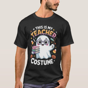 Camiseta Fantasma Kawaii Divertido – Disfraz de Halloween d
