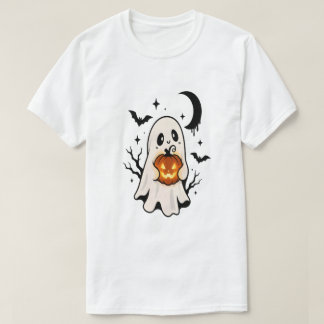 Camiseta Fantasma Kawaii Glow
